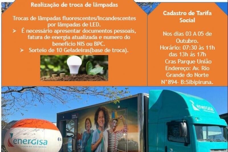 Imagem de compartilhamento para o artigo Energisa realiza cadastro e atualização da Tarifa Social  em Chapadão do Sul da MS Todo dia